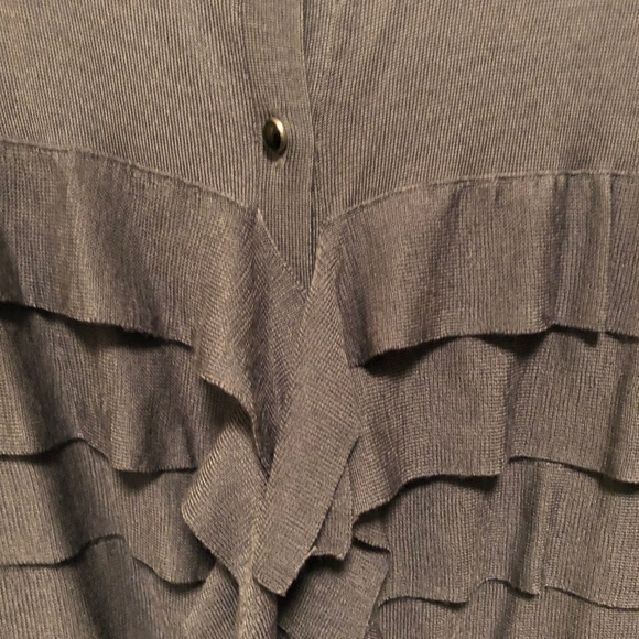 Ann Taylor Sweater Cardigan XL Steel Blue - Picture 7 of 8